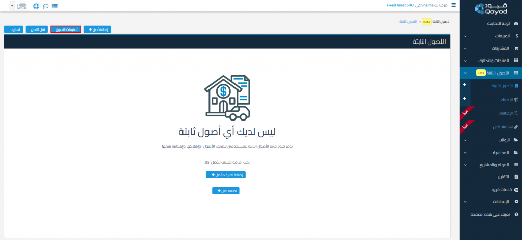 تصنيف الأصول - قيود تصنيفات الأصول