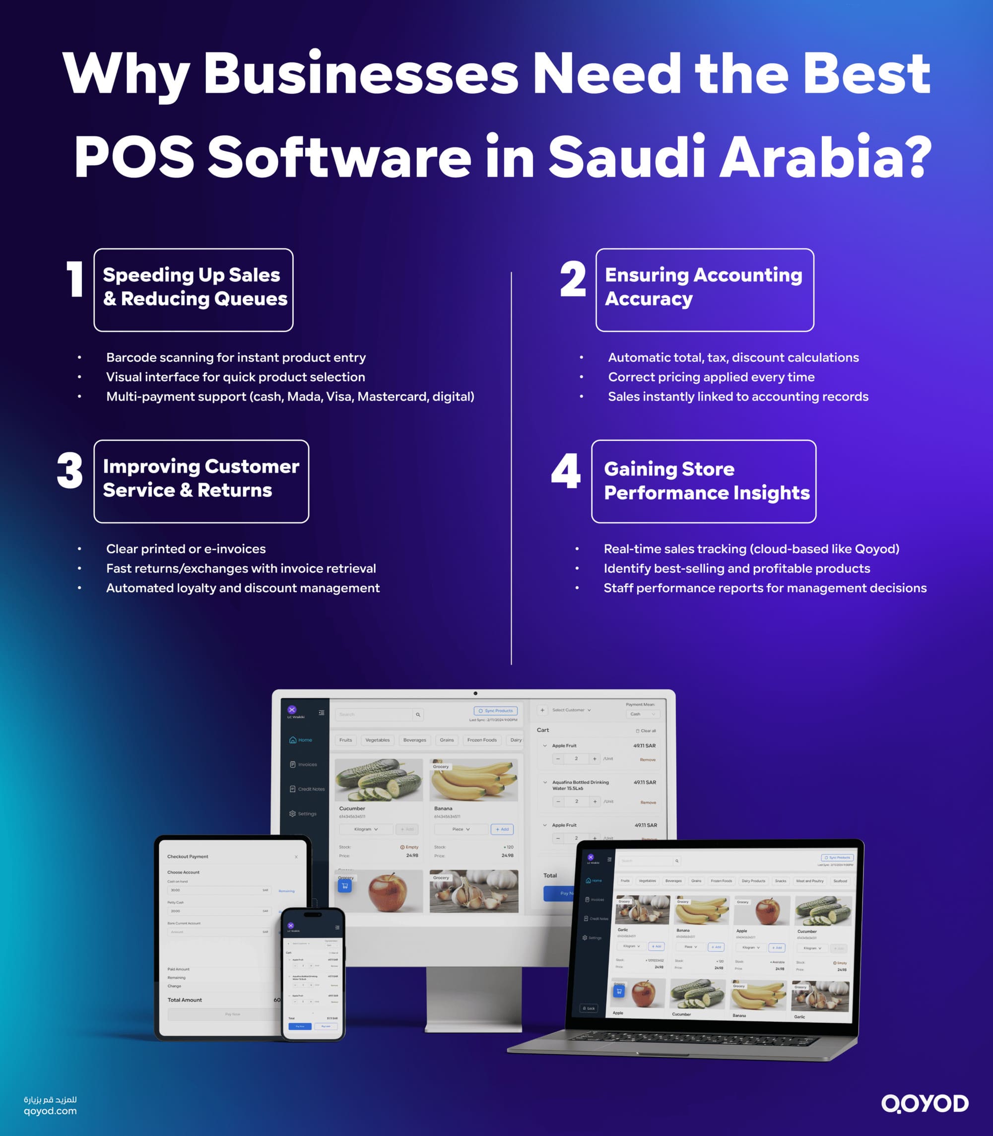 Why Businesses Need the Best POS Software Best POS Software in Saudi Arabia: Qoyod's Smart Cashier System | Qoyod Why Businesses Need the Best POS Software