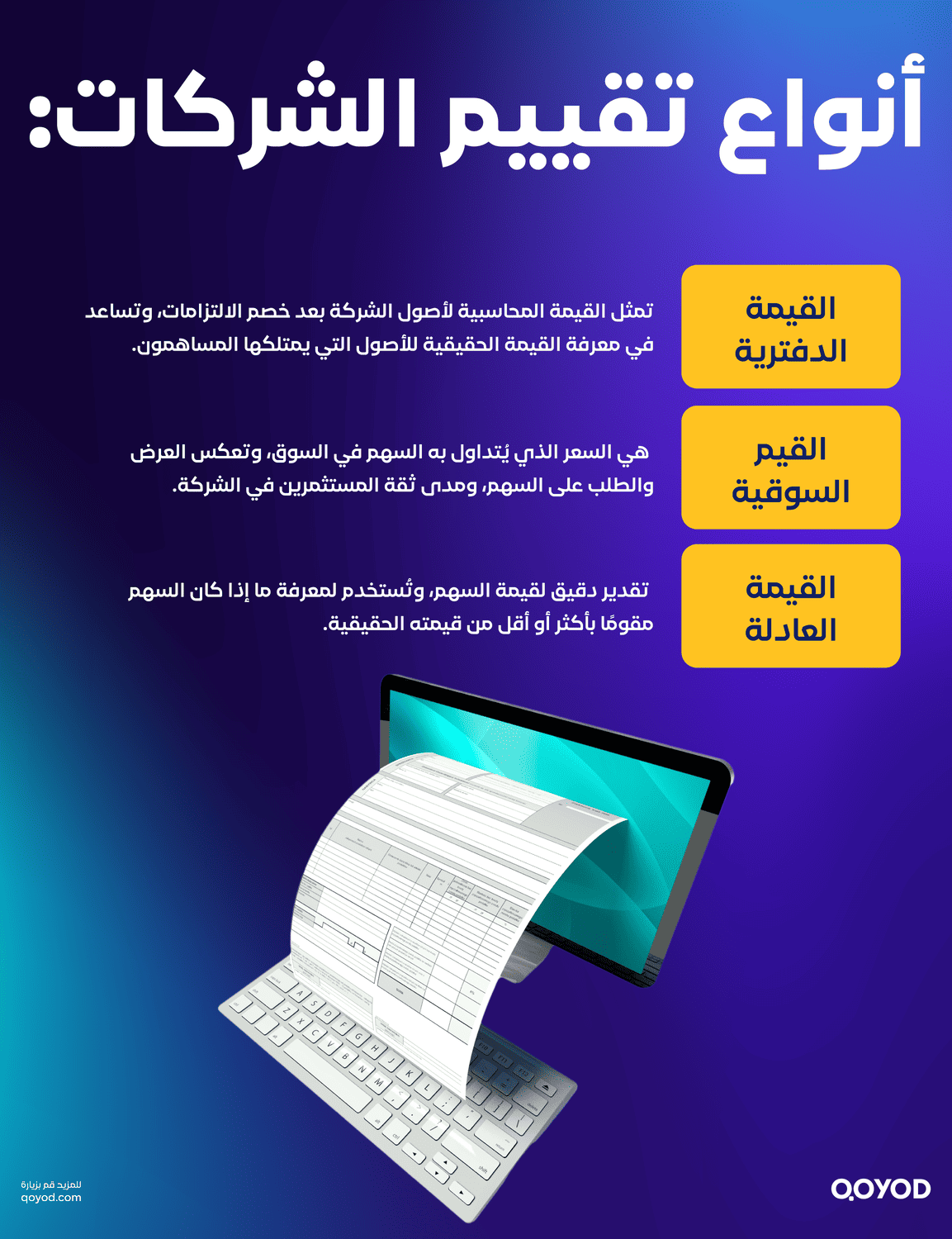 أنواع تقييم الشركات