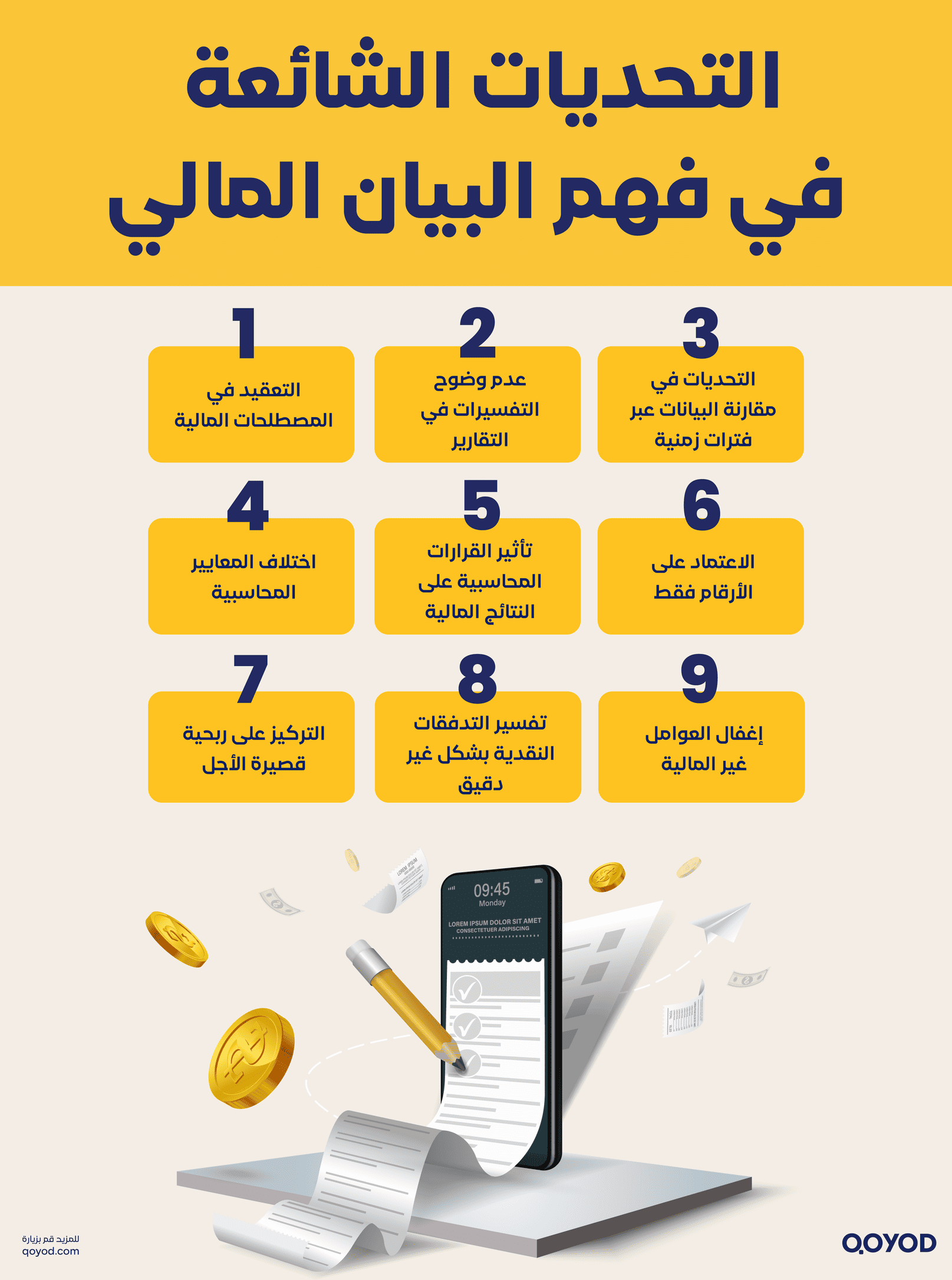 التحديات الشائعة في فهم البيان المالي
