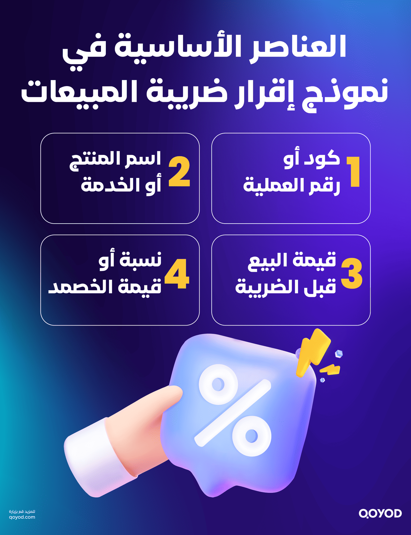 العناصر الأساسية في نموذج إقرار ضريبة المبيعات