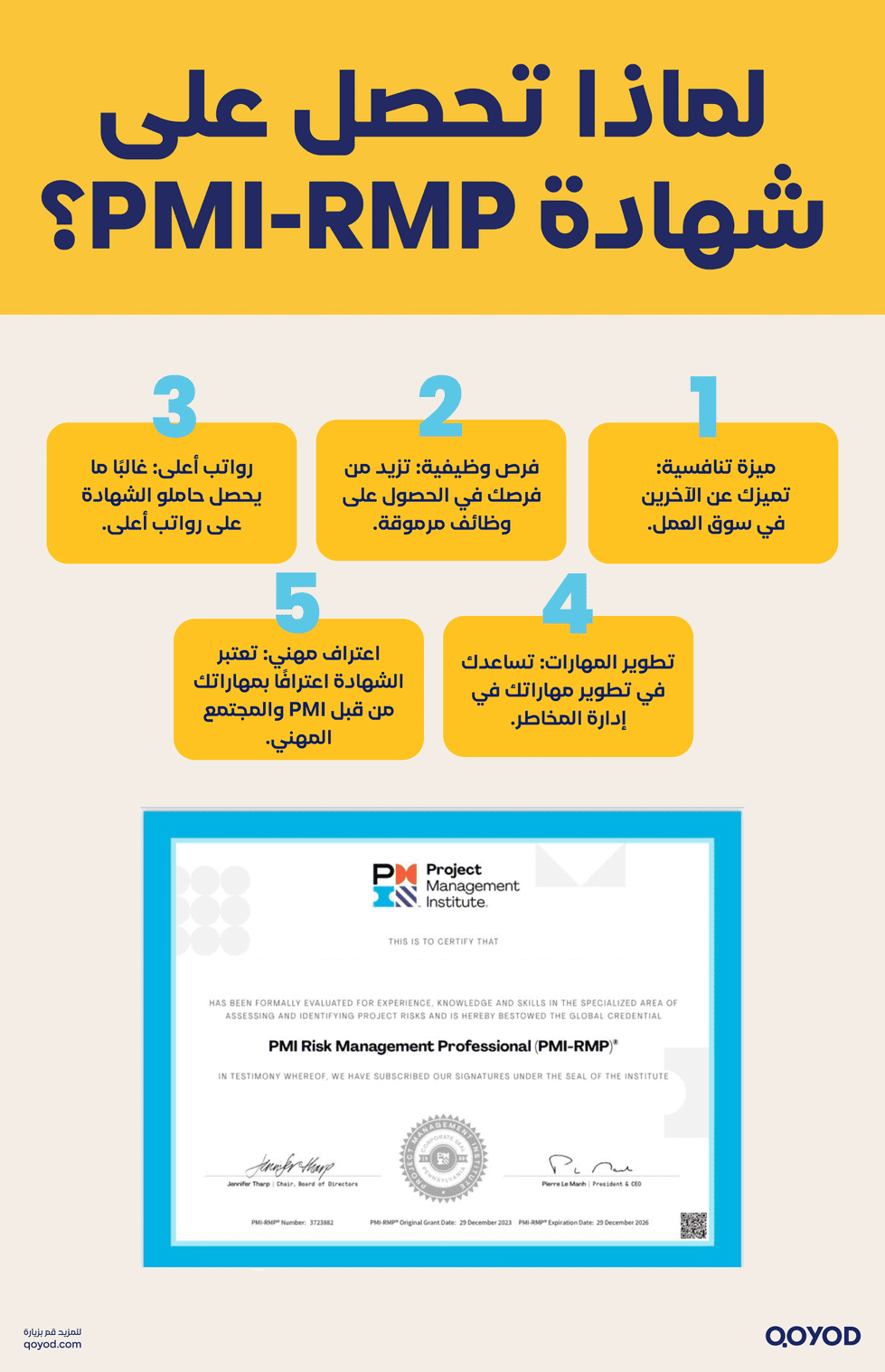 شهادة PMI RMP إدارة المخاطر في مشاريعك مع شهادة PMI-RMP معلومات يجب معرفتها | قيود شهادة PMI-RMP