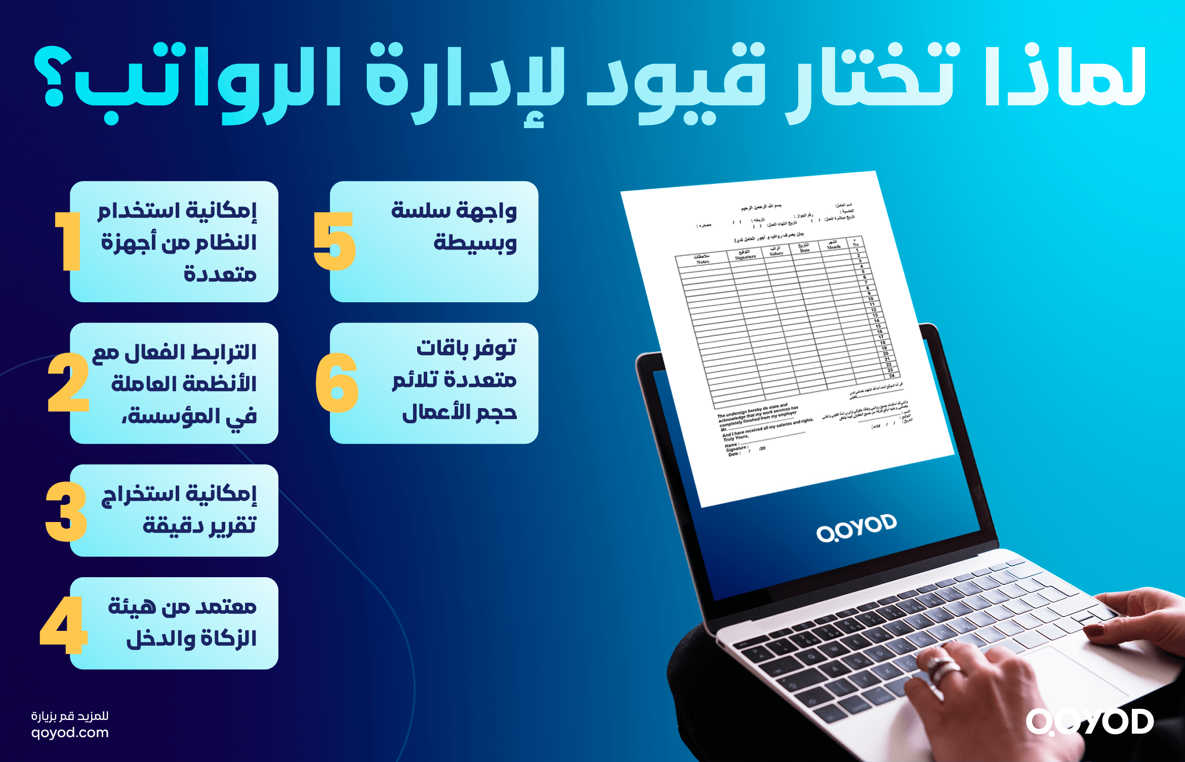 لماذا يجب استخدام نظام قيود لإدارة الرواتب؟ ما هو مسير الرواتب وكيفية إنشائه | قيود لماذا يجب استخدام نظام قيود لإدارة الرواتب؟