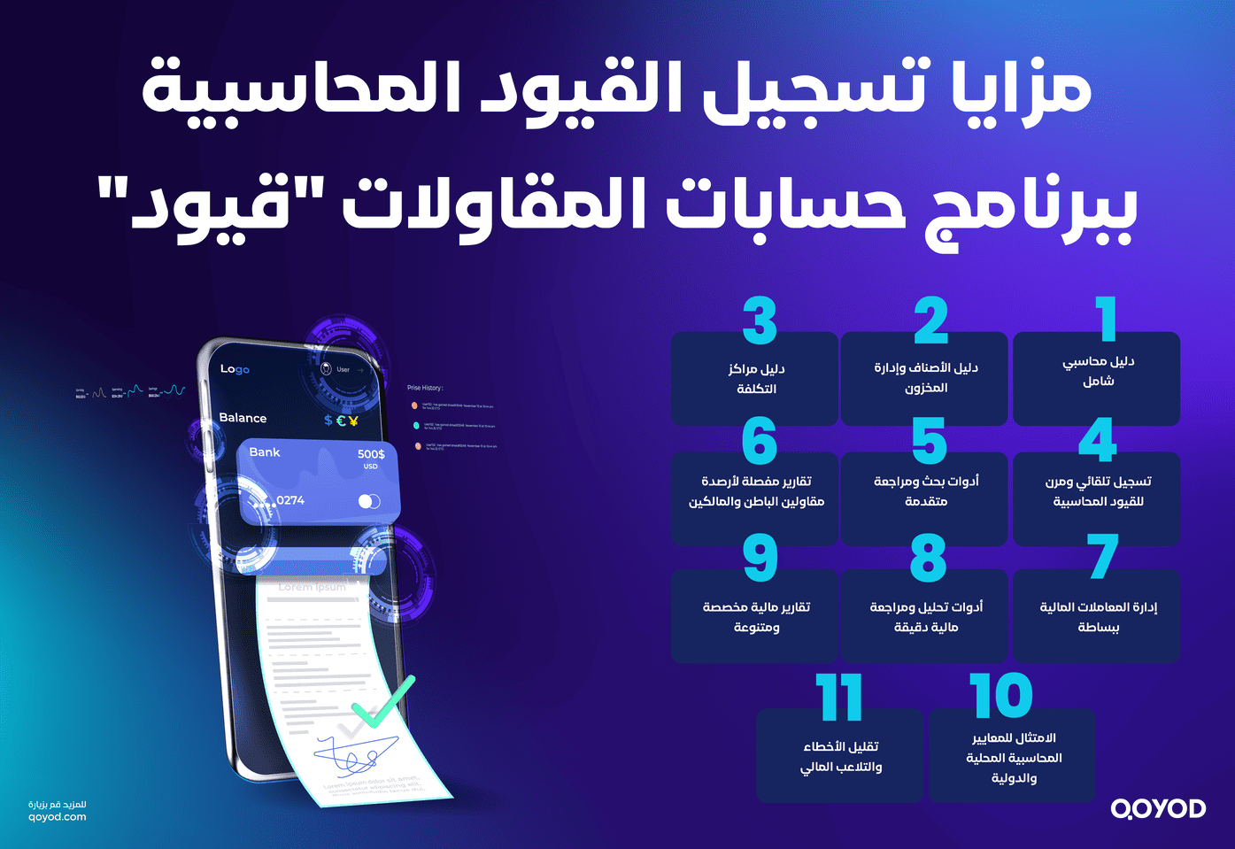 مزايا تسجيل القيود المحاسبية ببرنامج حسابات المقاولات 22قيود22 قيود محاسبة المقاولات: سر النجاح المالي بأساليب محاسبية مبتكرة وفعالة | قيود مزايا تسجيل القيود المحاسبية ببرنامج حسابات المقاولات "قيود"