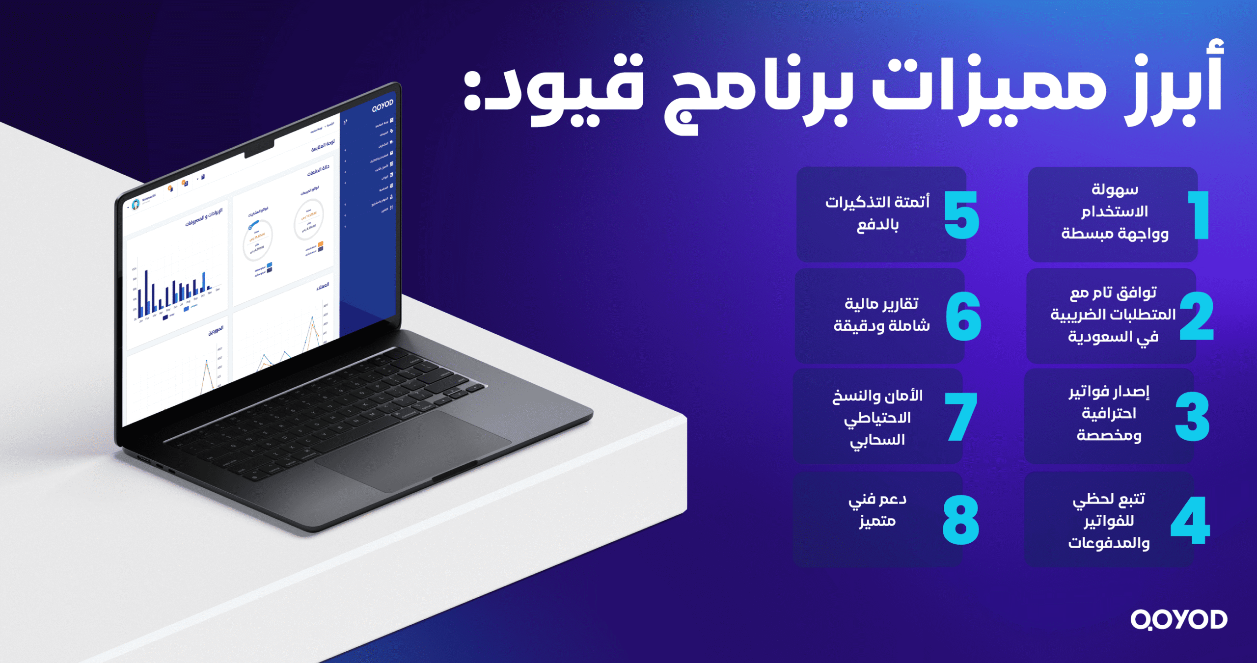 مميزات برنامج قيود scaled خدمات الفواتير الإلكترونية: كيف تصدر فواتيرك بسهولة باستخدام قيود | قيود مميزات برنامج قيود
